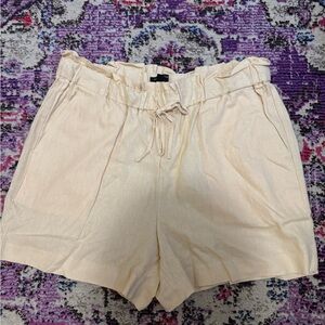 Banana Republic Cream High Waist Shorts